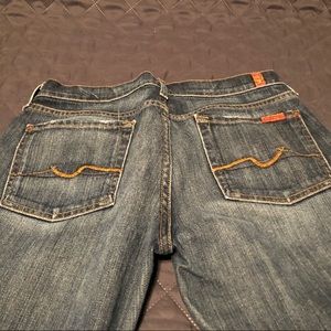 Women’s 7 for all Mankind jeans.